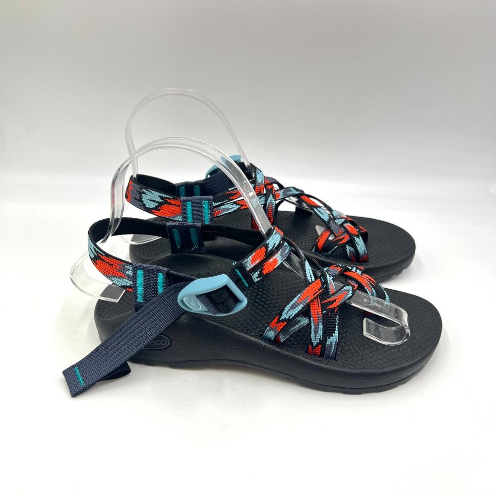 6W 6 WIDE‎ WIDTH Chaco ZX/2 Classic Black Blue Orange Sandals Shoes